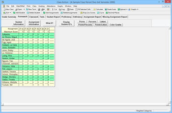 Class Action Gradebook College Edition screenshot 2