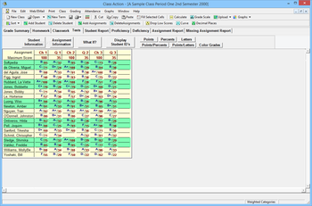 Class Action Gradebook College Edition screenshot 4