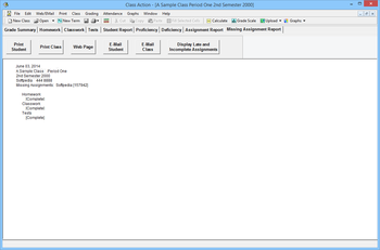 Class Action Gradebook College Edition screenshot 8
