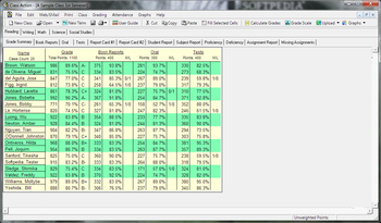 Class Action Gradebook Homeschool Edition screenshot