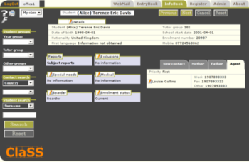 ClaSS Student System screenshot 2