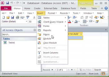 Classic Menu for Access 2010 screenshot 2