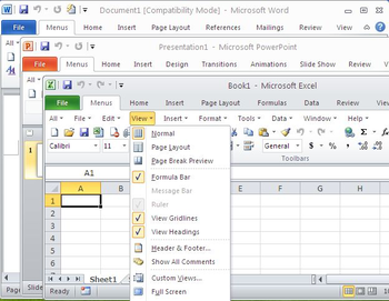 Classic Menu for Office Enterprise 2010 screenshot 2