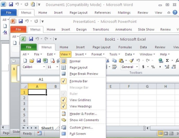 Classic Menu for Office Professional 2010 screenshot