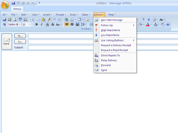 Classic Menu for Outlook 2007 screenshot