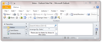 Classic Menu for Outlook 2010 screenshot