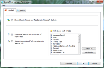 Classic Menu for Outlook 2010 screenshot 5