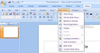 Classic Menu for PowerPoint 2007 screenshot 2