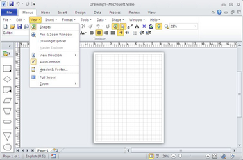 Classic Menu for Visio 2010 screenshot 2