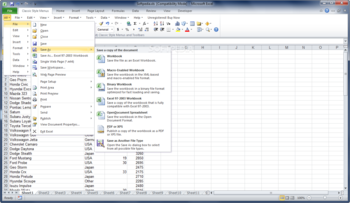 Classic Style Menus and Toolbars for Microsoft Office 2007 screenshot 2