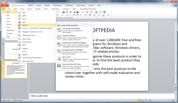 Classic Style Menus and Toolbars for Microsoft Office 2007 screenshot 3