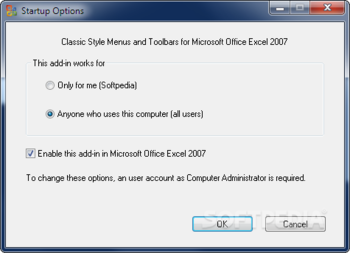 Classic Style Menus and Toolbars for Microsoft Office 2007 screenshot 4