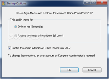 Classic Style Menus and Toolbars for Microsoft Office 2007 screenshot 6