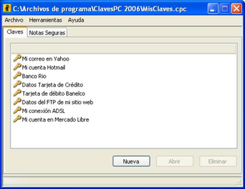 ClavesPC screenshot