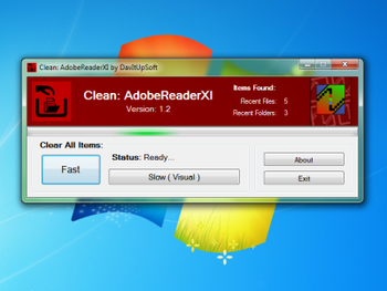 Clean AdobeReaderXI screenshot