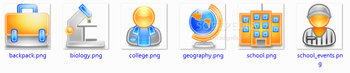 Clean education Stock Icons screenshot