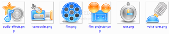 Clean Video production Stock Icons screenshot