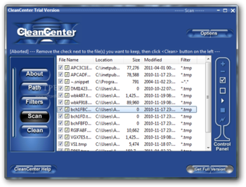 CleanCenter screenshot