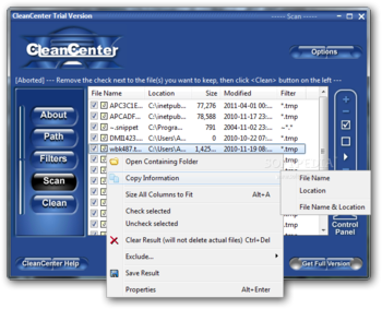 CleanCenter screenshot 2