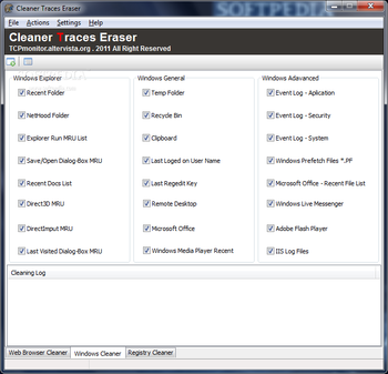 Cleaner Traces Eraser Portable screenshot 2