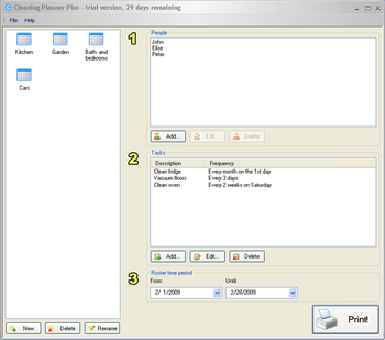 Cleaning Planner Plus screenshot