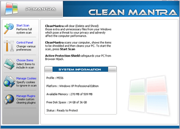 CleanMantra screenshot