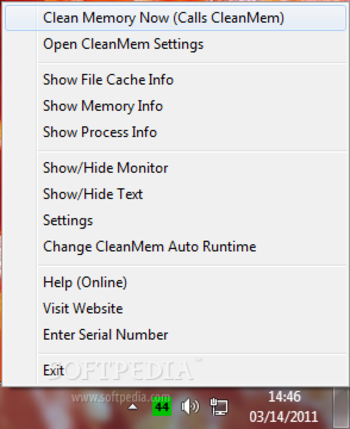 CleanMem screenshot