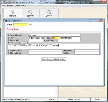 Cleantouch Library Management System screenshot 2