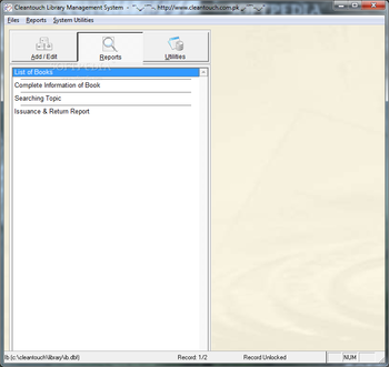 Cleantouch Library Management System screenshot 6