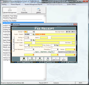 Cleantouch School Management System screenshot 4