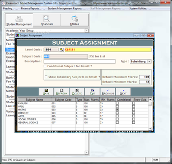 Cleantouch School Management System screenshot 5