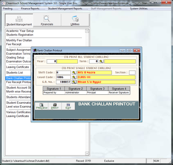 Cleantouch School Management System screenshot 9