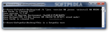 Clear Java Cache screenshot