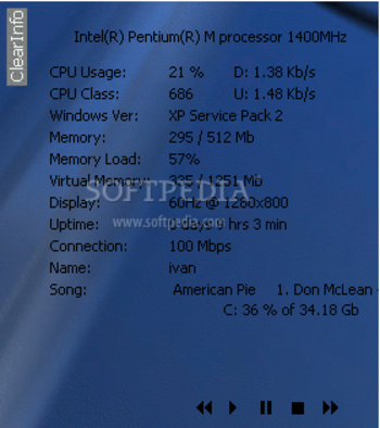 ClearInfo screenshot