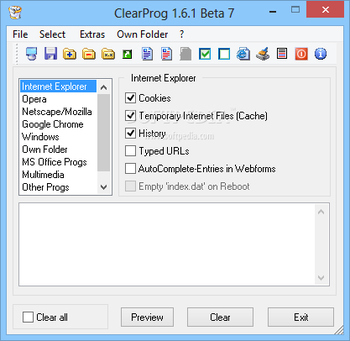 ClearProg screenshot