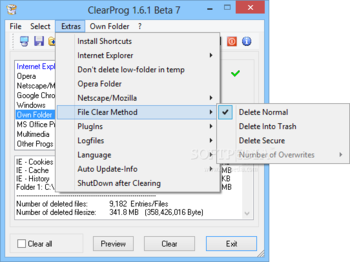 ClearProg screenshot 3
