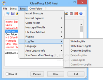 ClearProg screenshot 6