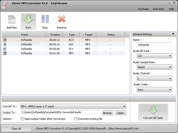 Clever MP3 Converter screenshot