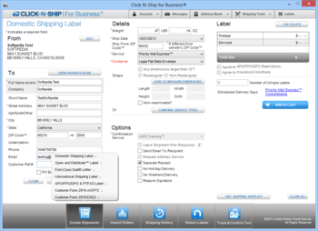 Click-N-Ship for Business screenshot 15