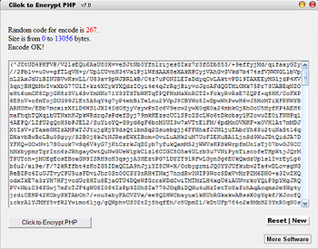 Click to Encrypt PHP screenshot