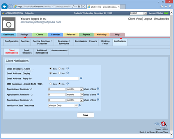 Click4Time eScheduling screenshot 12