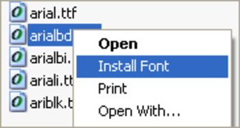 ClickFont screenshot
