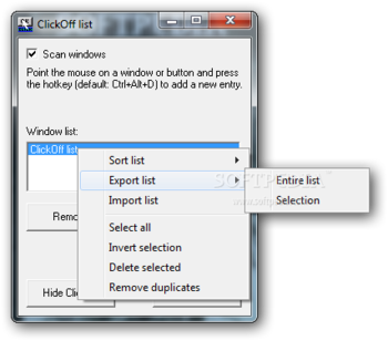 ClickOff Portable screenshot 2