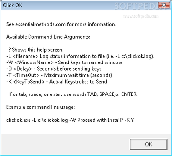 ClickOk screenshot
