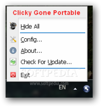 Clicky Gone Portable screenshot