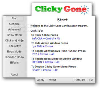 Clicky Gone Portable screenshot 2