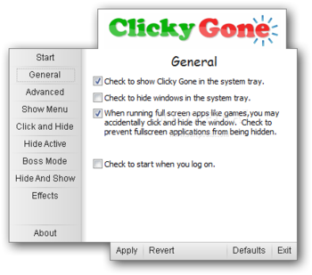 Clicky Gone Portable screenshot 3
