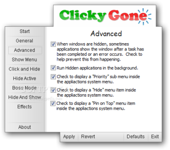Clicky Gone Portable screenshot 4