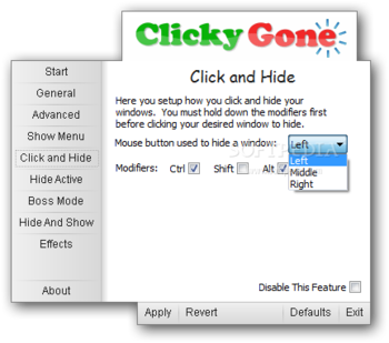 Clicky Gone Portable screenshot 6