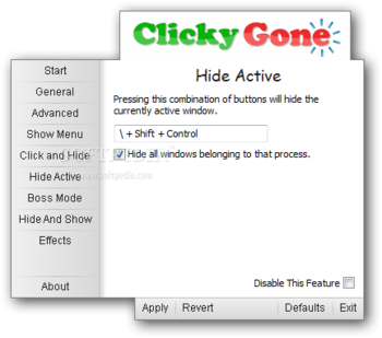 Clicky Gone Portable screenshot 7